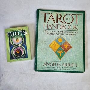 Thoth Tarot deck and Angeles Arrien's The Tarot Handbook